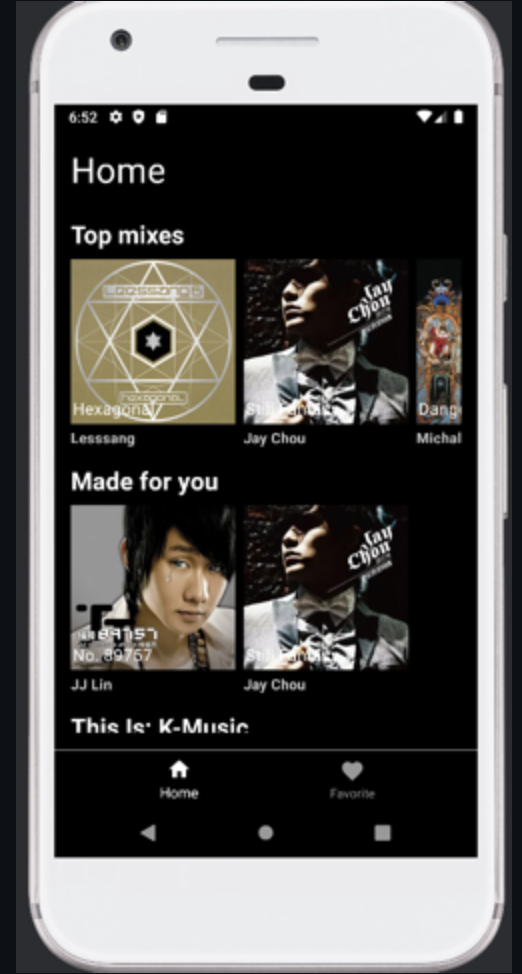 miniSpotify Android app